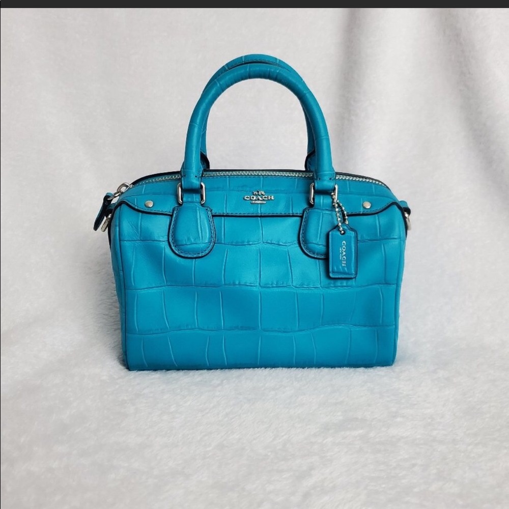 BABY BENNETT SATCHEL IN CROC EMBOSSED LEATHER